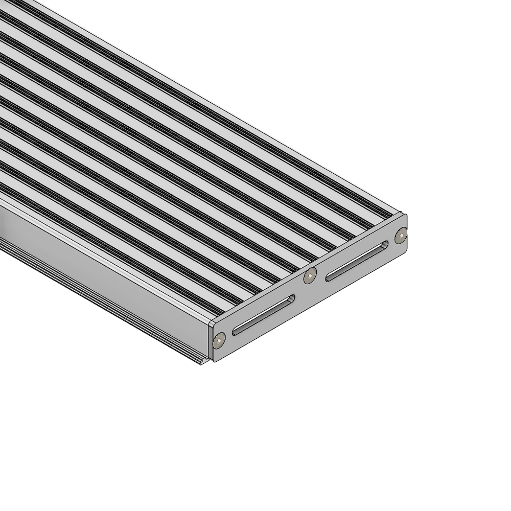 10-940-0-700MM MODULAR SOLUTIONS PROFILE<BR>STAIR PROFILE, CUT TO LENGTH 700 MM